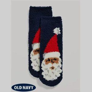 Old Navy Kids Holiday Cozy Grip Socks, Unisex, Non-Slip Warm Santa Claus